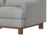 Olum Loveseat 2 Throw Pillows Modern 60 Inch Oyster Beige Polyester