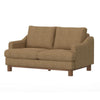 Olum Loveseat 2 Pillows Modern 60 Inch Cappuccino Brown Polyester