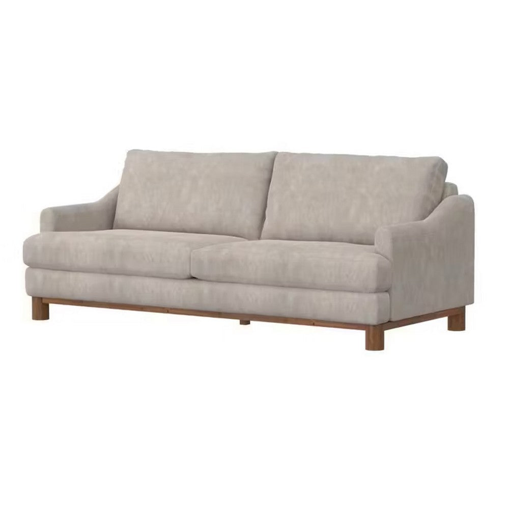 Olum Loveseat 2 Throw Pillow Modern 60 Inch Oyster Gray Faux Leather