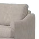 Olum Loveseat 2 Throw Pillow Modern 60 Inch Oyster Gray Faux Leather