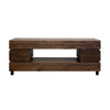 Orry TV Stand Media Cabinet 2 Doors Brown Solid Poplar Wood 79 Inch BM331250