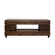 Orry TV Stand Media Cabinet 2 Doors Brown Solid Poplar Wood 79 Inch BM331250