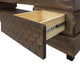 Orry TV Stand Media Cabinet 2 Doors Brown Solid Poplar Wood 79 Inch BM331250
