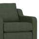 Sama Accent Armchair Throw Pillow Pine Wood Olive Green Polyester