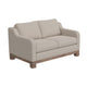 Sama 2 Cushion Loveseat, 2 Accent Pillows, Beige Polyester 60 Inch