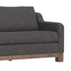 Sama Sofa 2 Accent Pillows Iron Gray Polyester 91 Inch Bench Style