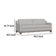 Sama Sofa 2 Accent Pillows Eccru Beige Polyester 91 Inch Bench Style