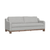 Sama Sofa, 2 Accent Pillows, Eccru Beige Polyester 91 Inch Bench Style