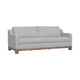 Sama Sofa, 2 Accent Pillows, Eccru Beige Polyester 91 Inch Bench Style
