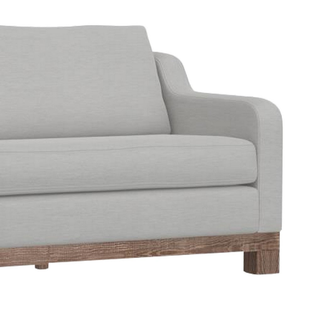 Sama 2 Cushion Sofa 2 Accent Pillows Eccru Beige Polyester 91 Inch