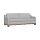 Sama 2 Cushion Sofa, 2 Accent Pillows, Eccru Beige Polyester 91 Inch