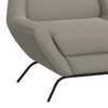 Tyna Accent Armchair 2 Bolster Pillows Black Almond Gray Polyester BM331275