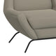 Tyna Accent Armchair 2 Bolster Pillows Black Almond Gray Polyester BM331275