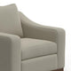 Umey Accent Sofa Armchair 1 Throw Pillow Modern Beige Polyester