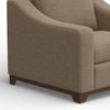 Umey Accent Sofa Armchair Throw Pillow Modern Light Brown Polyester