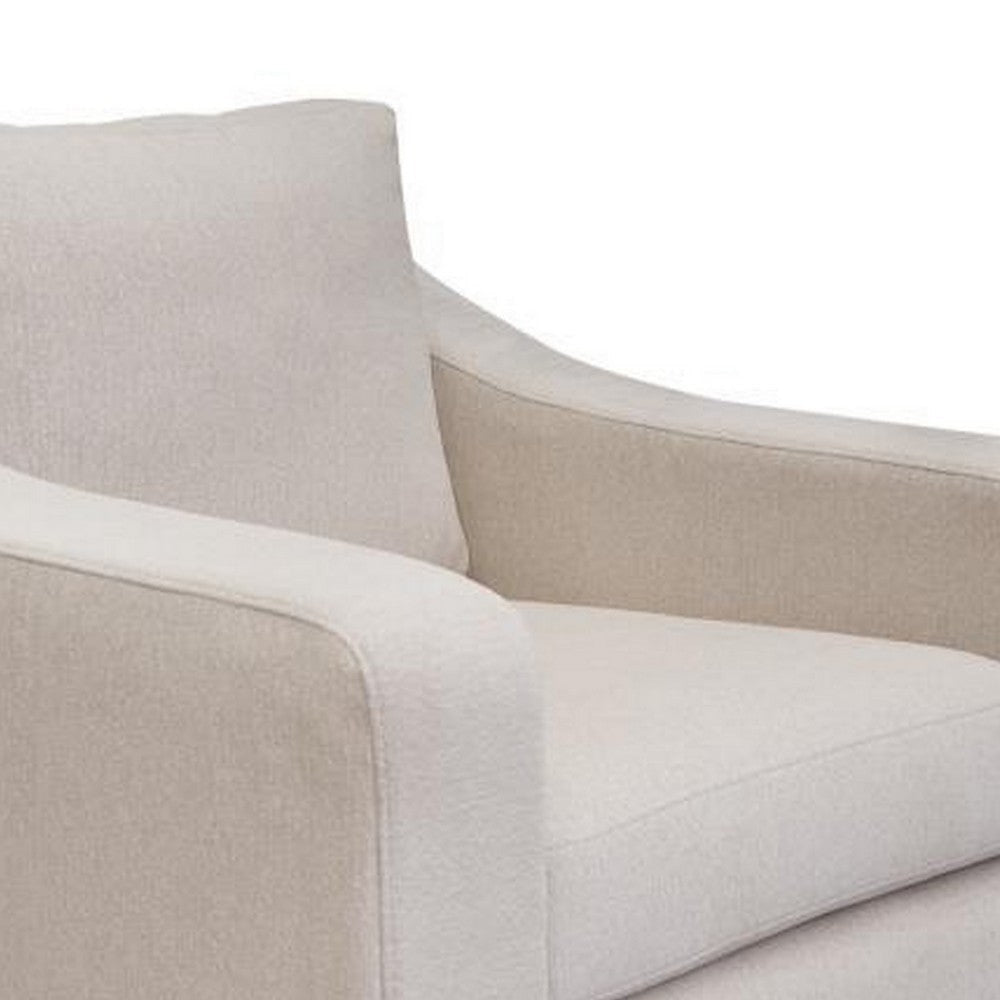 Umey Accent Sofa Armchair Throw Pillow Modern Clean White Polyester