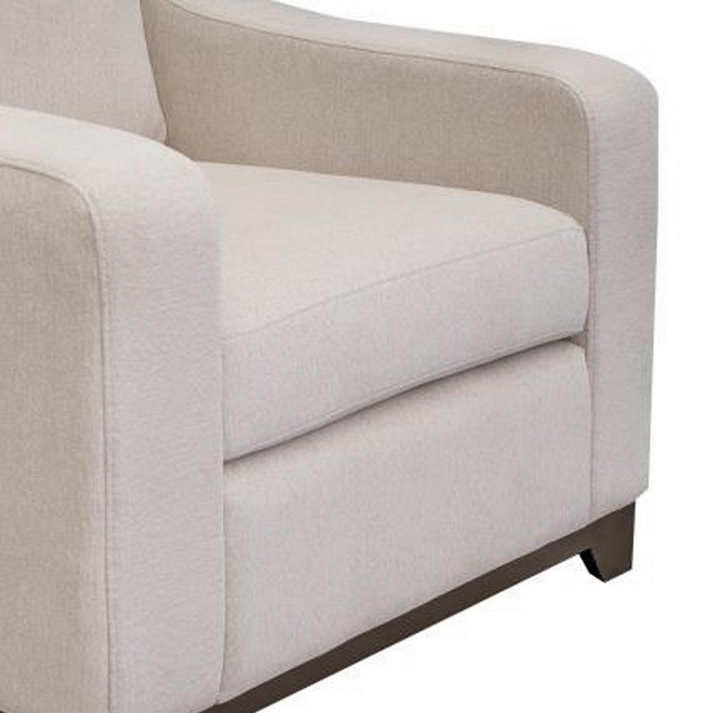 Umey Accent Sofa Armchair Throw Pillow Modern Clean White Polyester