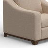 Umey Accent Sofa Armchair Throw Pillow Modern Cream Brown Polyester