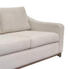 Umey Loveseat 2 Pillows Modern Ivory White Polyester Solid Wood