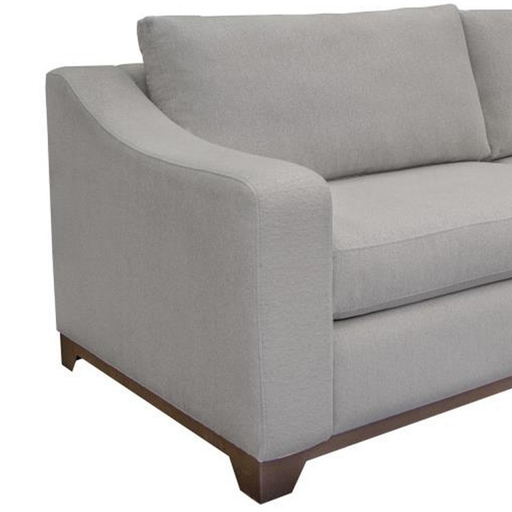 Umey Sofa 2 Throw Pillows Modern Beige Polyester Solid Wood Frame