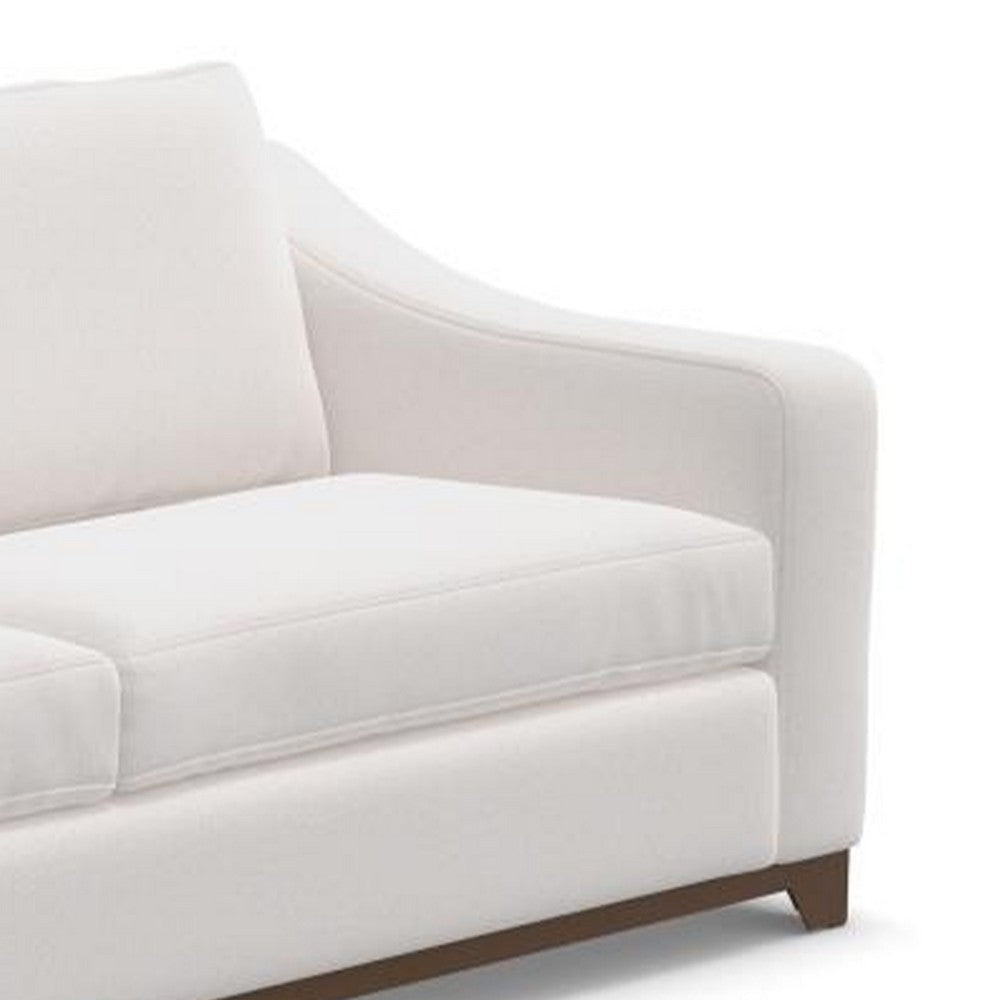 Umey Sofa 2 Throw Pillows Modern Clean White Polyester Solid Wood