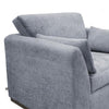 Sian Armchair 1 Accent Throw Loose Pillow Back Soft Gray Polyester