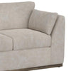 Sian Loveseat 1 Accent Throw Loose Pillow Back Ivory Faux Leather