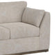 Sian Loveseat 1 Accent Throw Loose Pillow Back Ivory Faux Leather