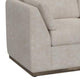 Sian Loveseat 1 Accent Throw Loose Pillow Back Ivory Faux Leather
