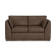 Sian Loveseat 1 Accent Throw Pillow Back Dark Brown Faux Leather