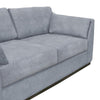Sian Sofa 2 Accent Throws Loose Pillow Back Light Gray Polyester