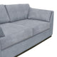 Sian Sofa 2 Accent Throws Loose Pillow Back Light Gray Polyester