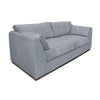 Sian Sofa, 2 Accent Throws, Loose Pillow Back, Light Gray Polyester