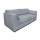 Sian Sofa, 2 Accent Throws, Loose Pillow Back, Light Gray Polyester
