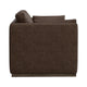 Sian Sofa 2 Accent Throws Loose Pillow Back Dark Brown Faux Leather
