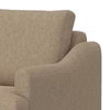 Bery Accent Sofa Armchair Solid Pine Wood Camel Brown Polyester BM331313