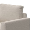 Bery Accent Sofa Armchair Solid Pine Wood Oyster Beige Polyester BM331314