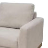 Bery Accent Sofa Armchair Solid Pine Wood Light Brown Polyester BM331315