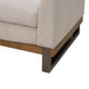 Bery Accent Sofa Armchair Solid Pine Wood Light Brown Polyester BM331315