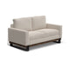 Bery Loveseat, Modern Solid Pine Wood Base, Light Beige Polyester