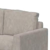 Bery Loveseat Modern Solid Pine Wood Base Ivory White Faux Leather