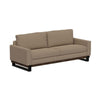 Bery Sofa, Modern Solid Pine Wood Base, Soft Camel Brown Polyester