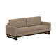 Bery Sofa, Modern Solid Pine Wood Base, Soft Camel Brown Polyester