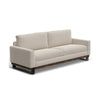 Bery Sofa, Modern Solid Pine Wood Base, Soft Light Beige Polyester
