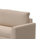 Bery Sofa Modern Solid Pine Wood Base Soft Light Brown Polyester