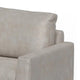 Bery Sofa Modern Solid Pine Wood Base Soft Ivory White Faux Leather