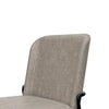 Jenny Dining Side Chair Set of 2 Beige Polyester Black Iron Frame