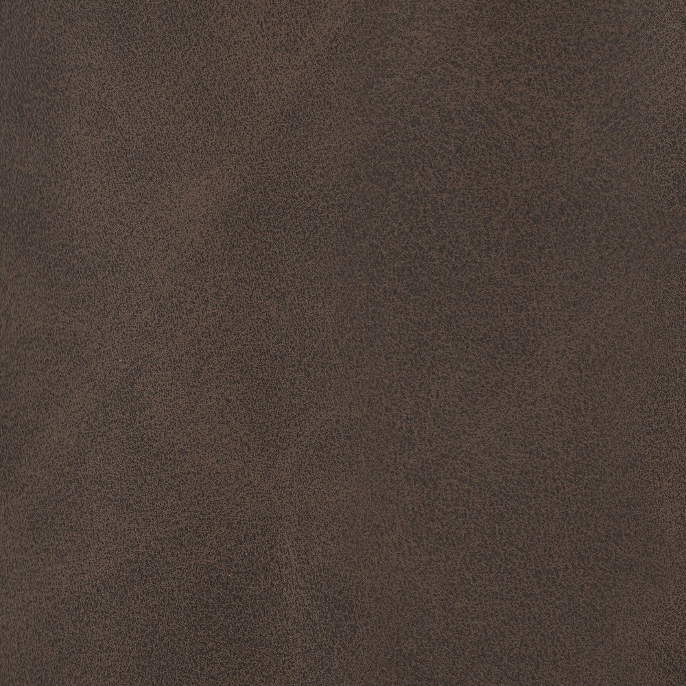 Sierra Counter Height Stool Brown Faux Leather Brass Metal 24 Inch