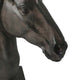 Genny Tabletop Horse Head Sculpture Bronze Resin Statuette 19 Inch