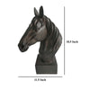 Genny Tabletop Horse Head Sculpture Bronze Resin Statuette 19 Inch